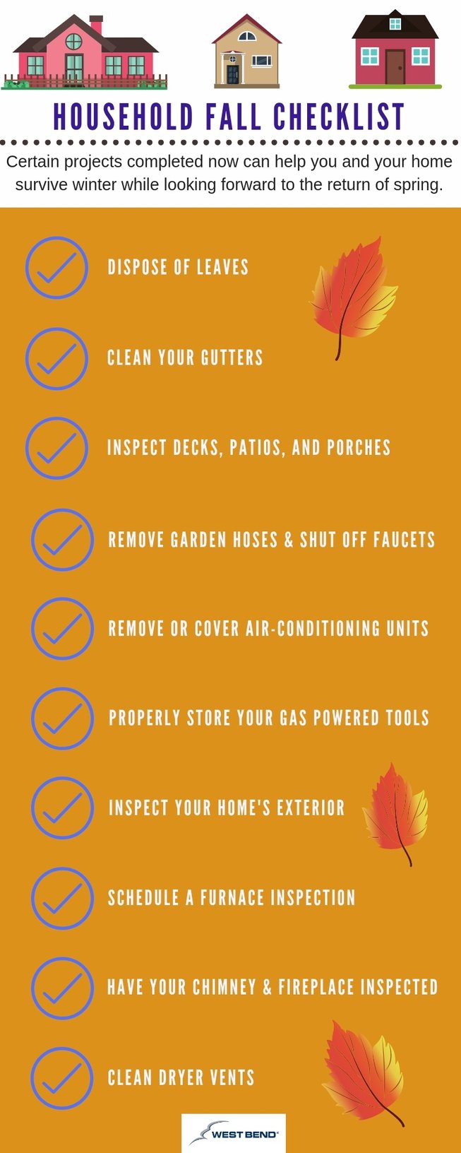 Prepare your home for winter with this fall home maintenance checklist